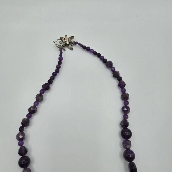 Amethyst Chakra Pendant Necklace Beads Stone Artsy Whimsy - Picture 5 of 5